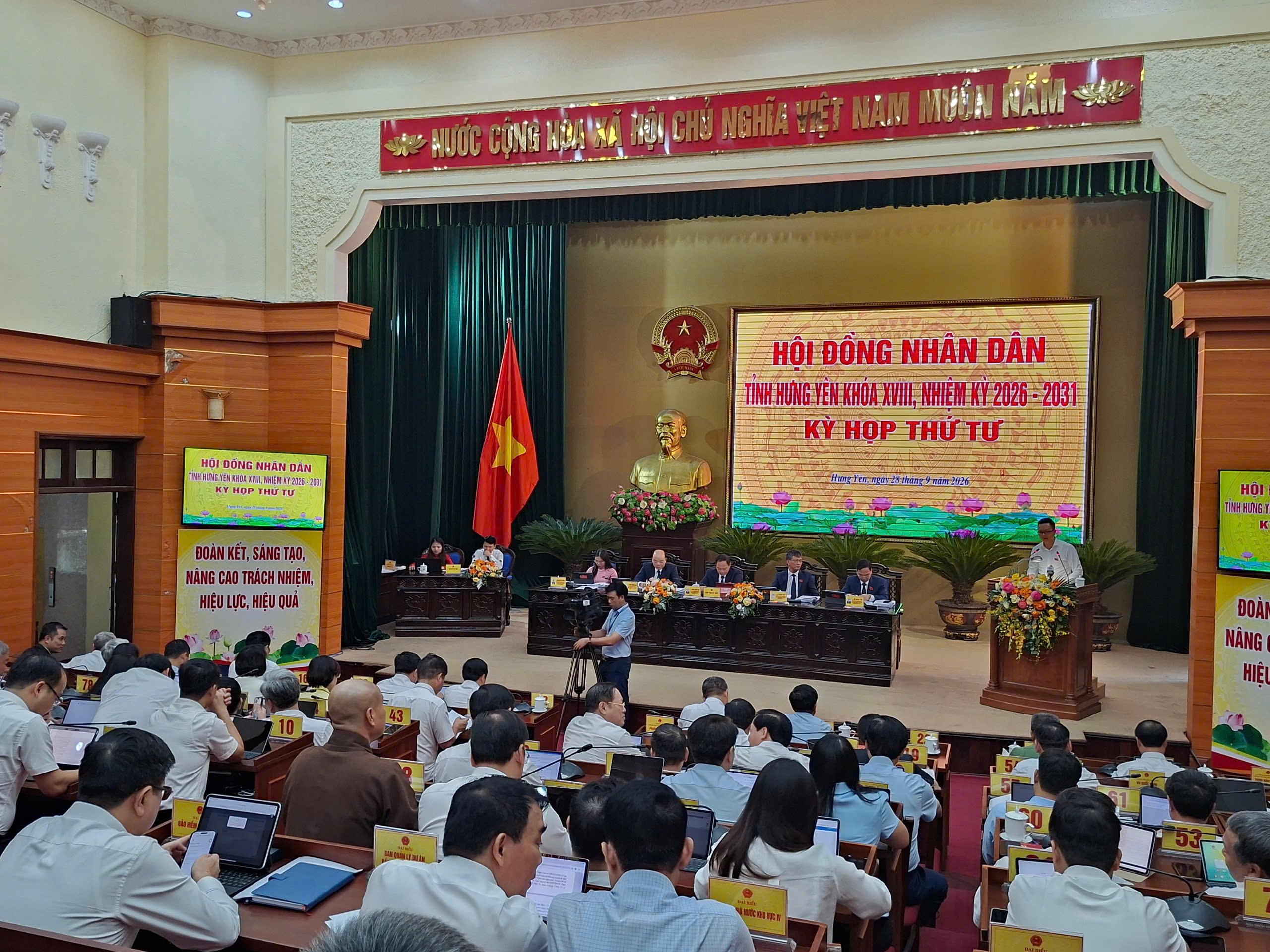 TẠI KỲ HỌP THỨ TƯ, HĐND TỈNH KHÓA XVIII, NHIỆM KỲ 2026-2031 